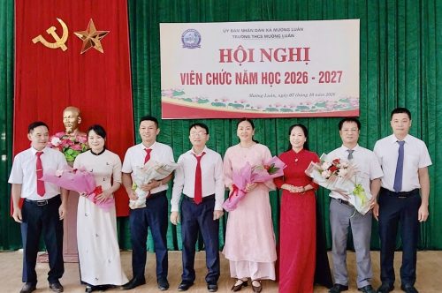 TRƯỜNG THCS MƯỜNG LUÂN TỔ CHỨC HỘI NGHỊ VIÊN CHỨC NĂM 2026–2027